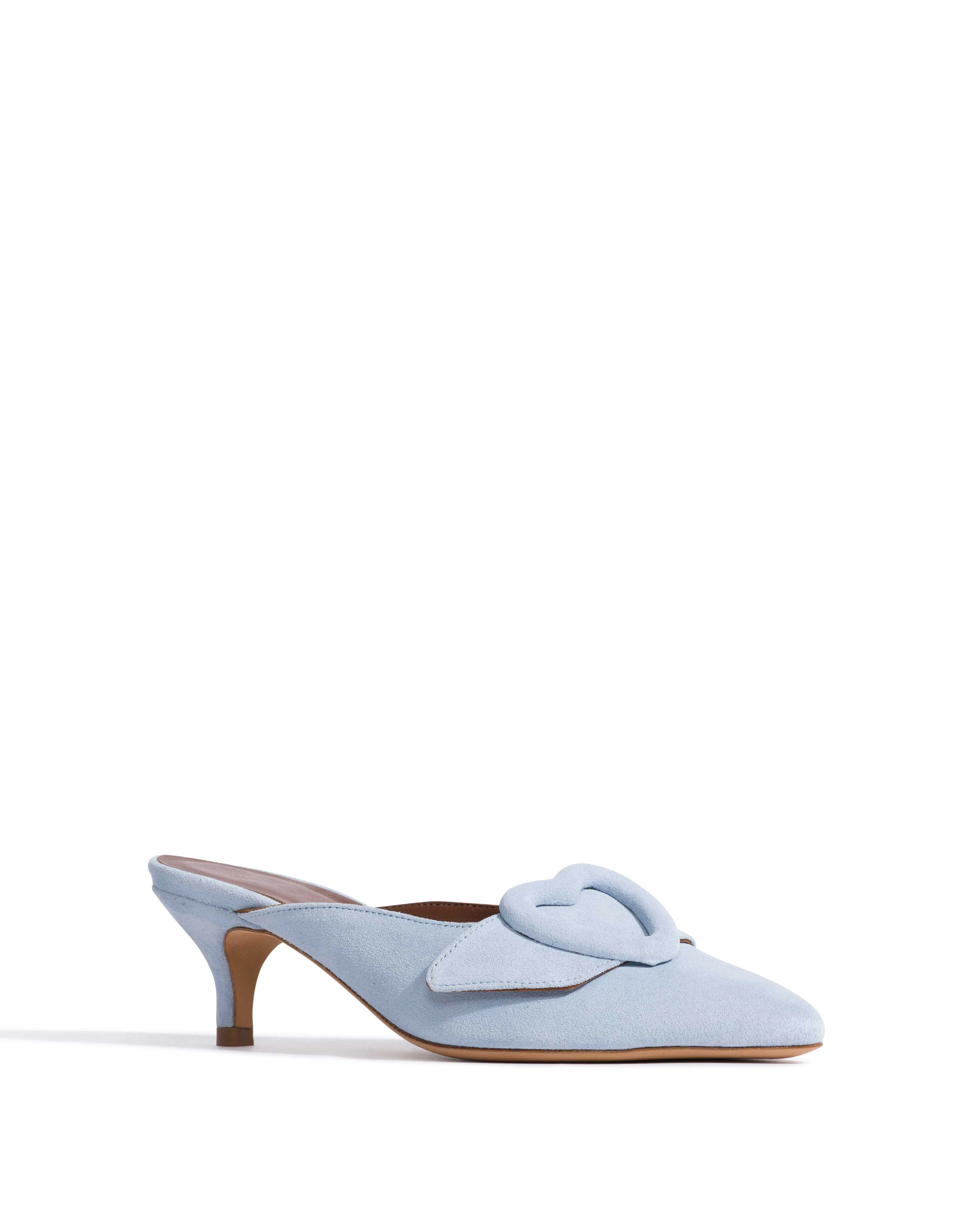 Shila 50 kitten Calf suede Porcelain blue - Image 2