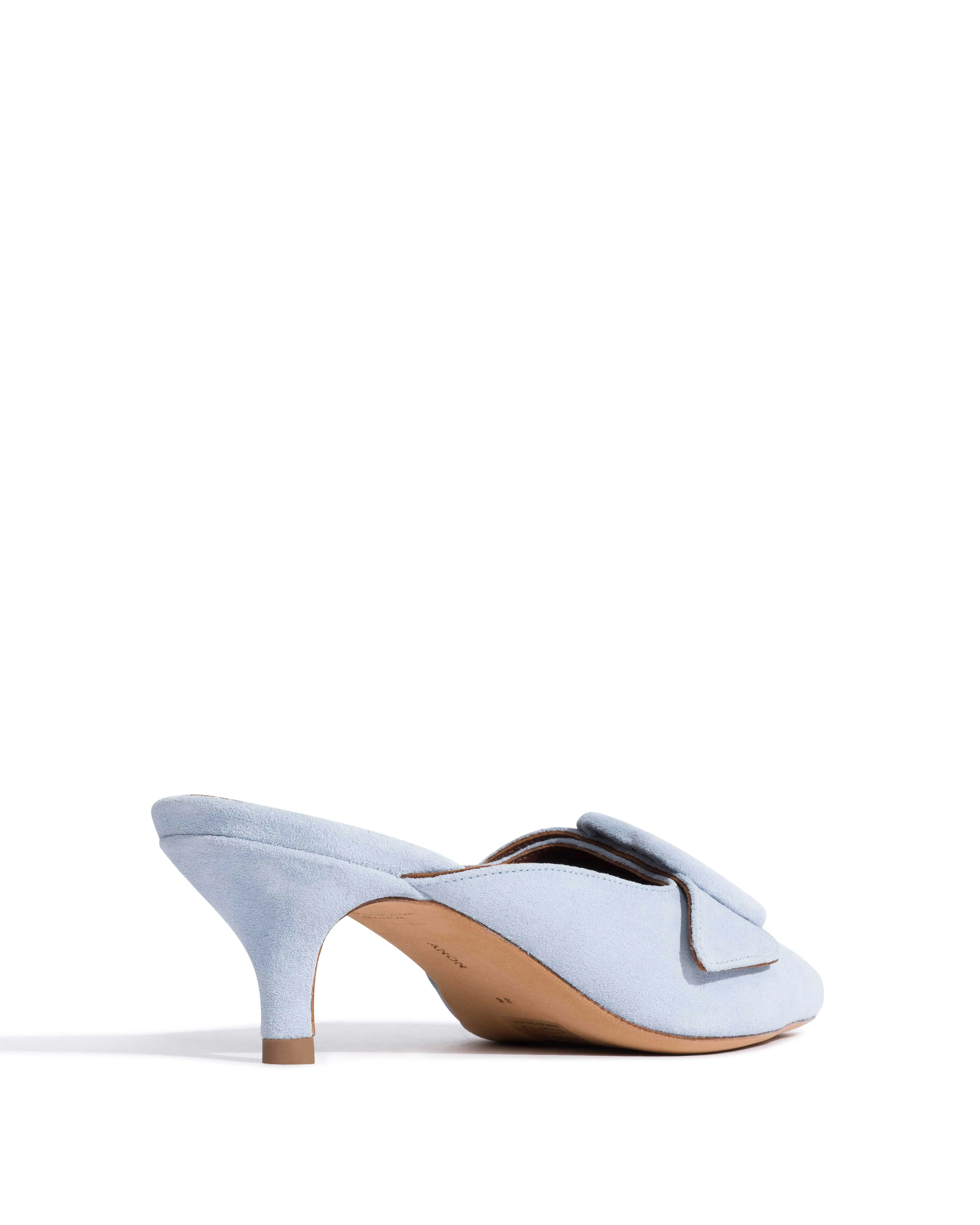 Shila 50 kitten Calf suede Porcelain blue - Image 3