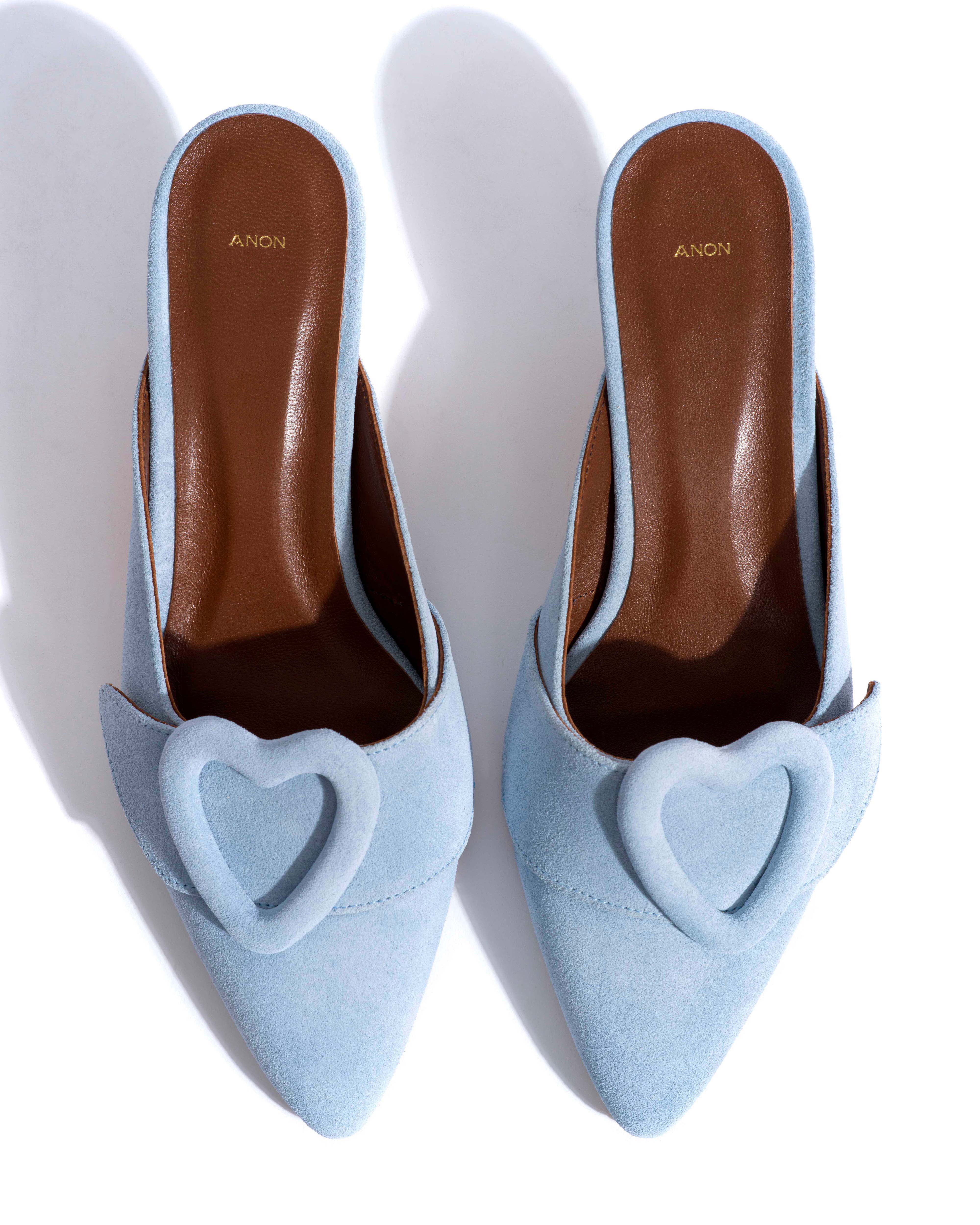 Shila 50 kitten Calf suede Porcelain blue - Image 4