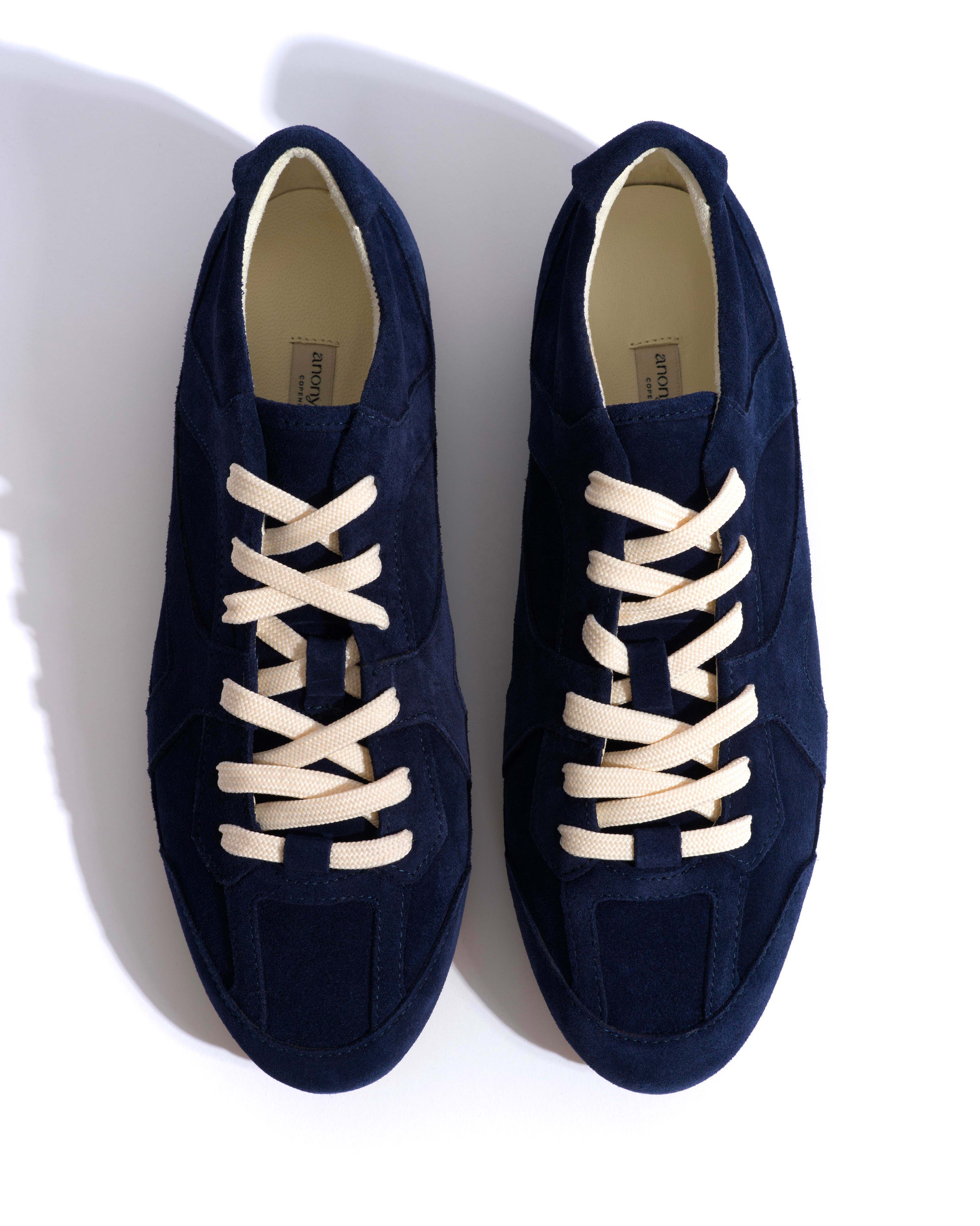Sneakerina Calf suede Ink blue - Image 4