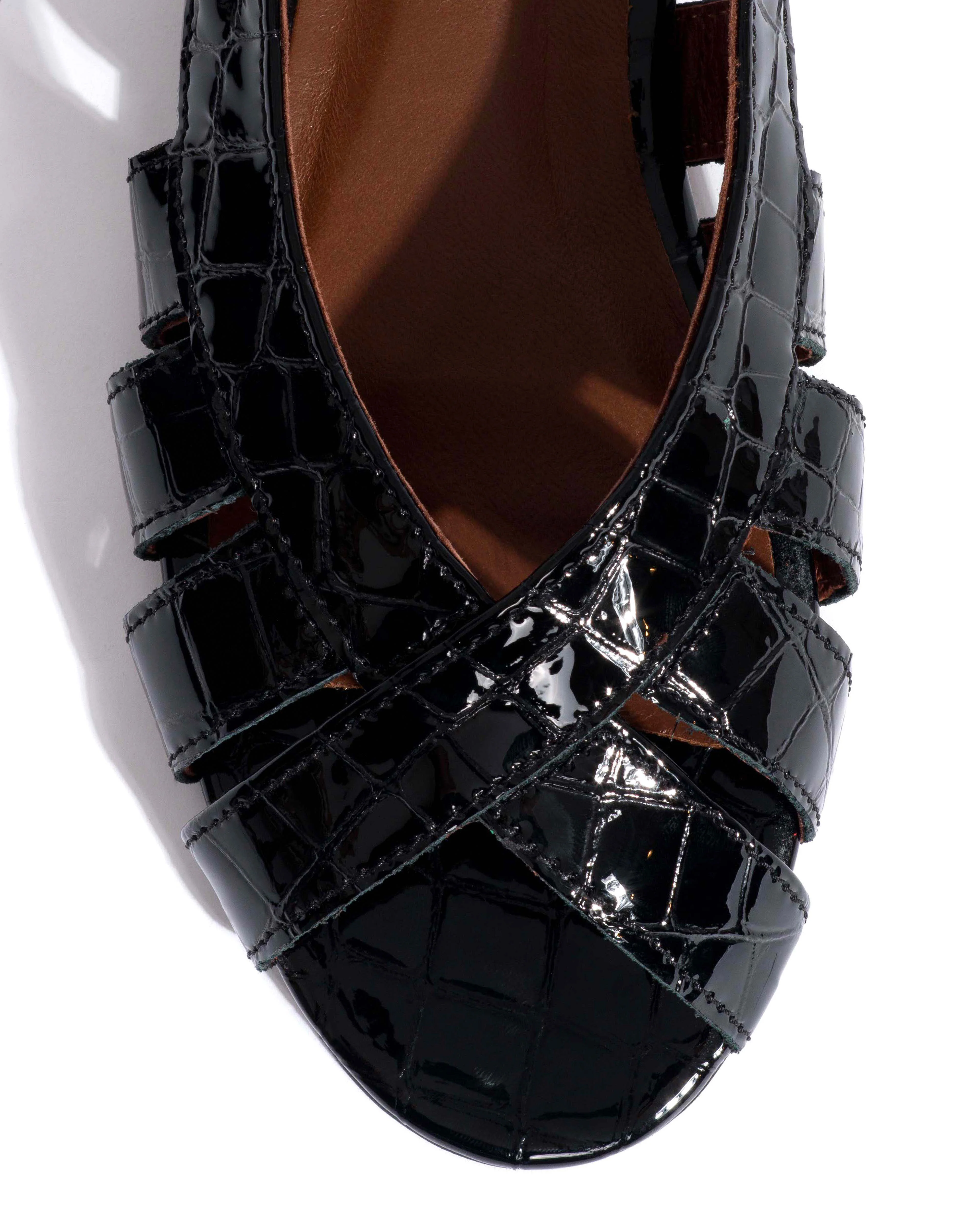 Sophie 20 Polished croco calf Black - Image 5