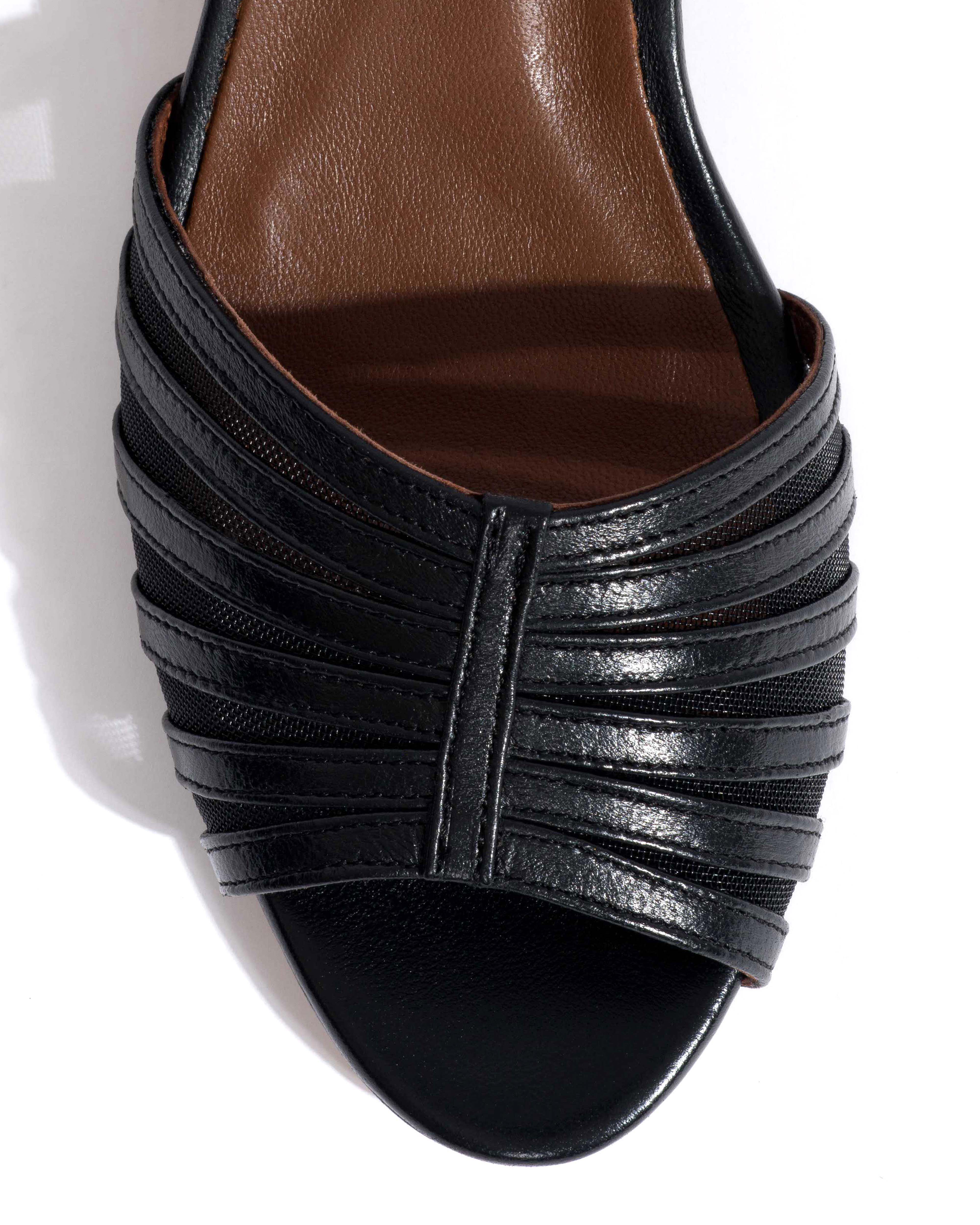 Tangie mesh Shiny lamb & mesh Black - Image 5