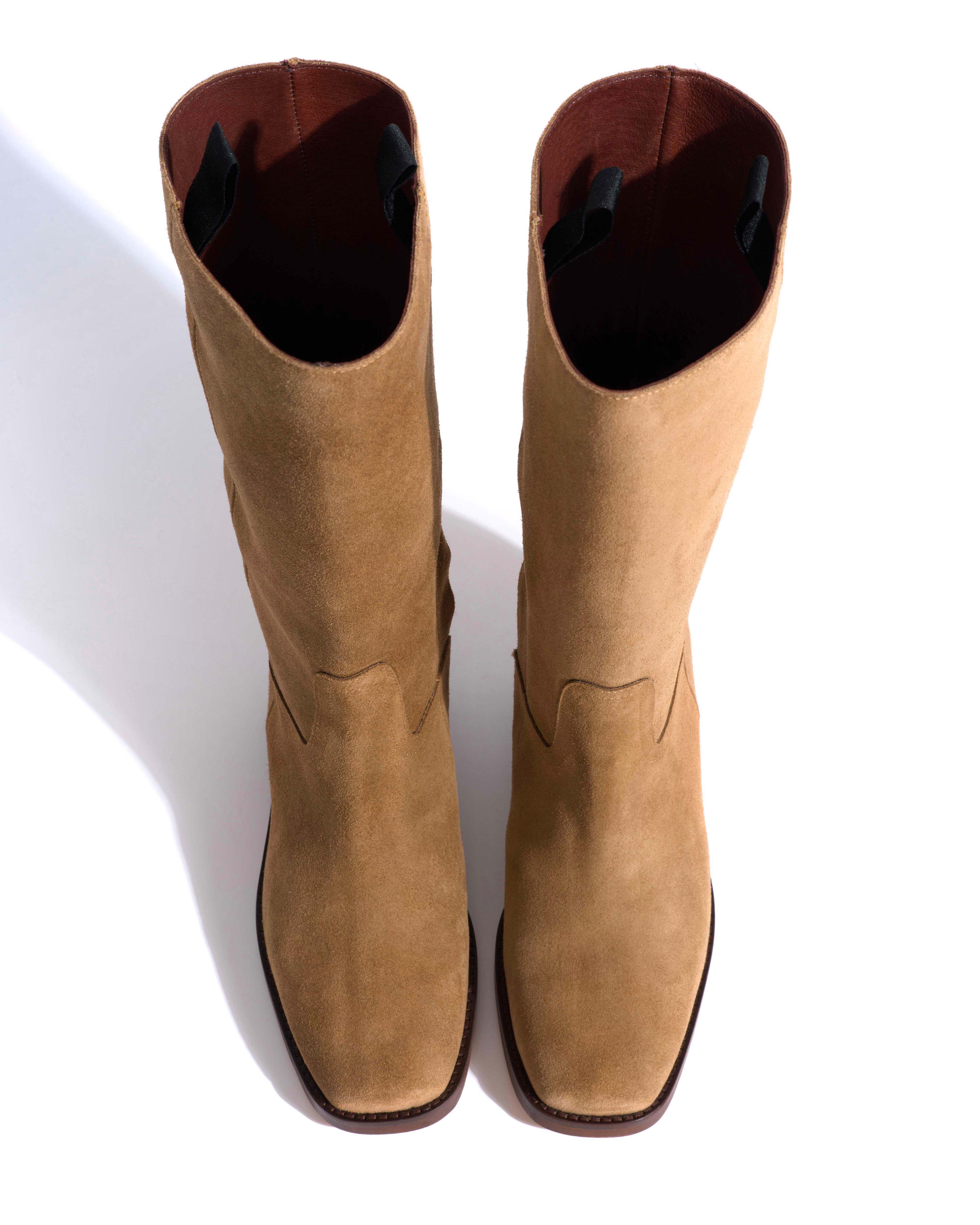 Tarisha Calf suede Dried olive - Image 4