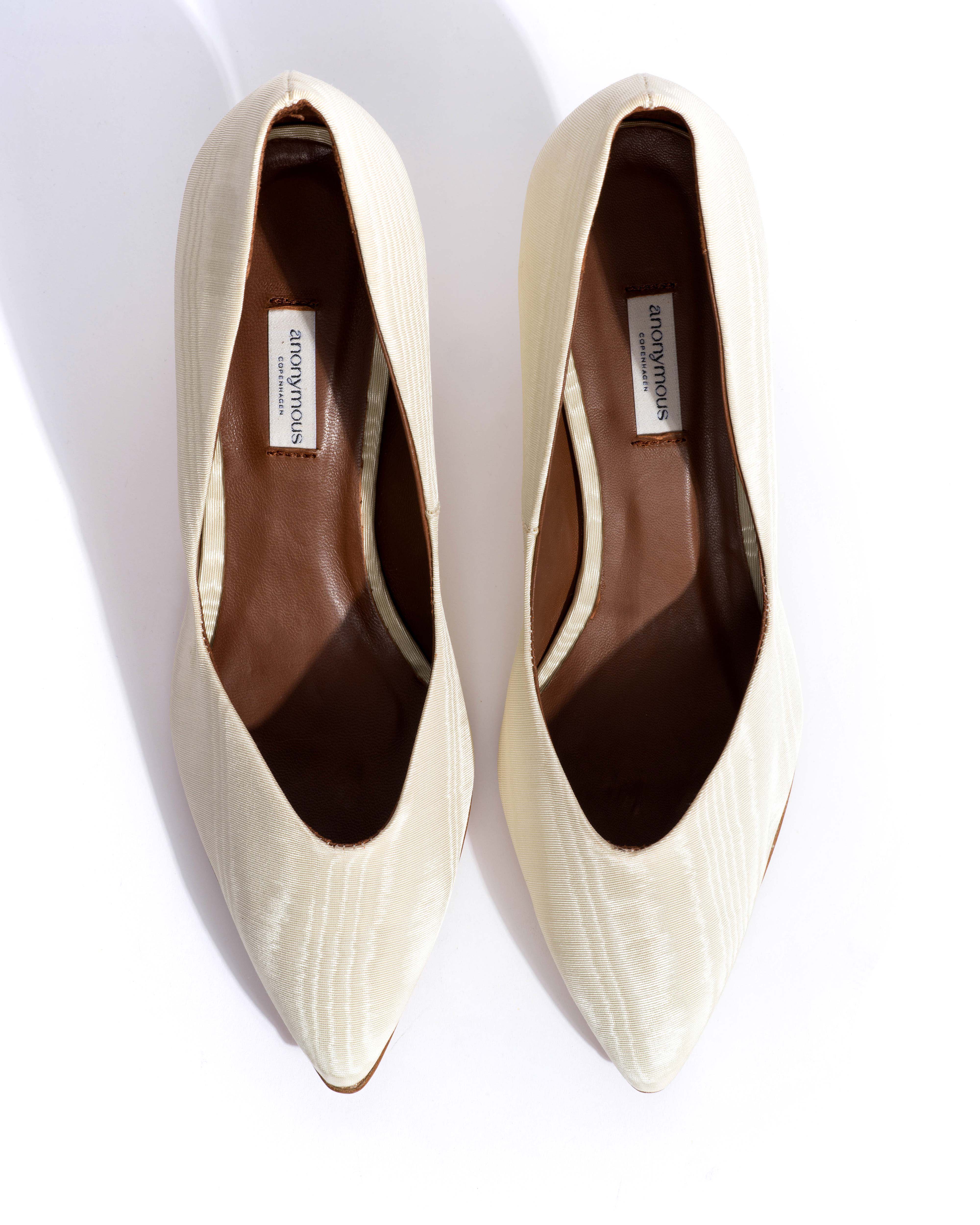Trini 55 Glossy moire Ivory - Image 4