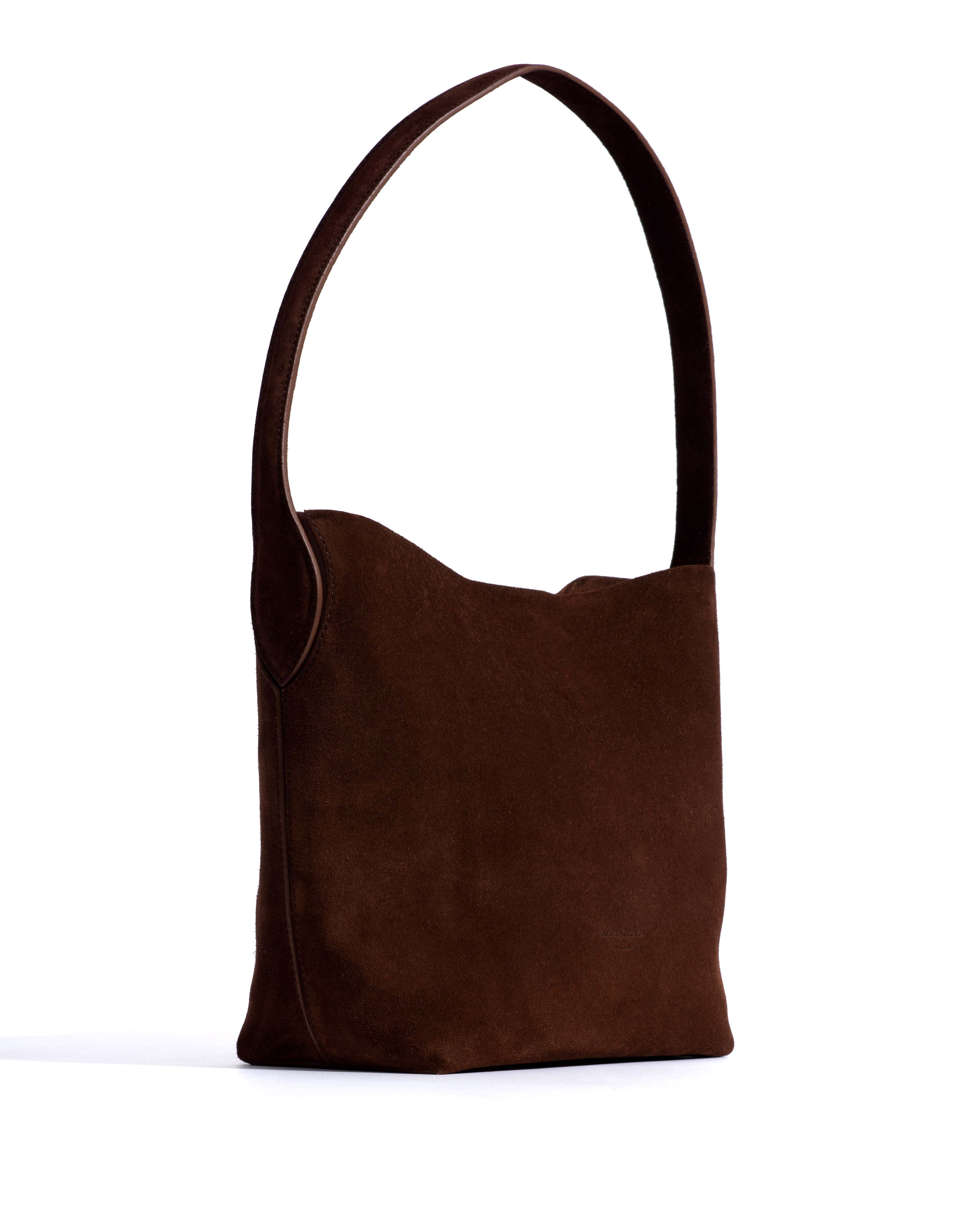 Versa petite bag Calf suede Chocolate - Image 2