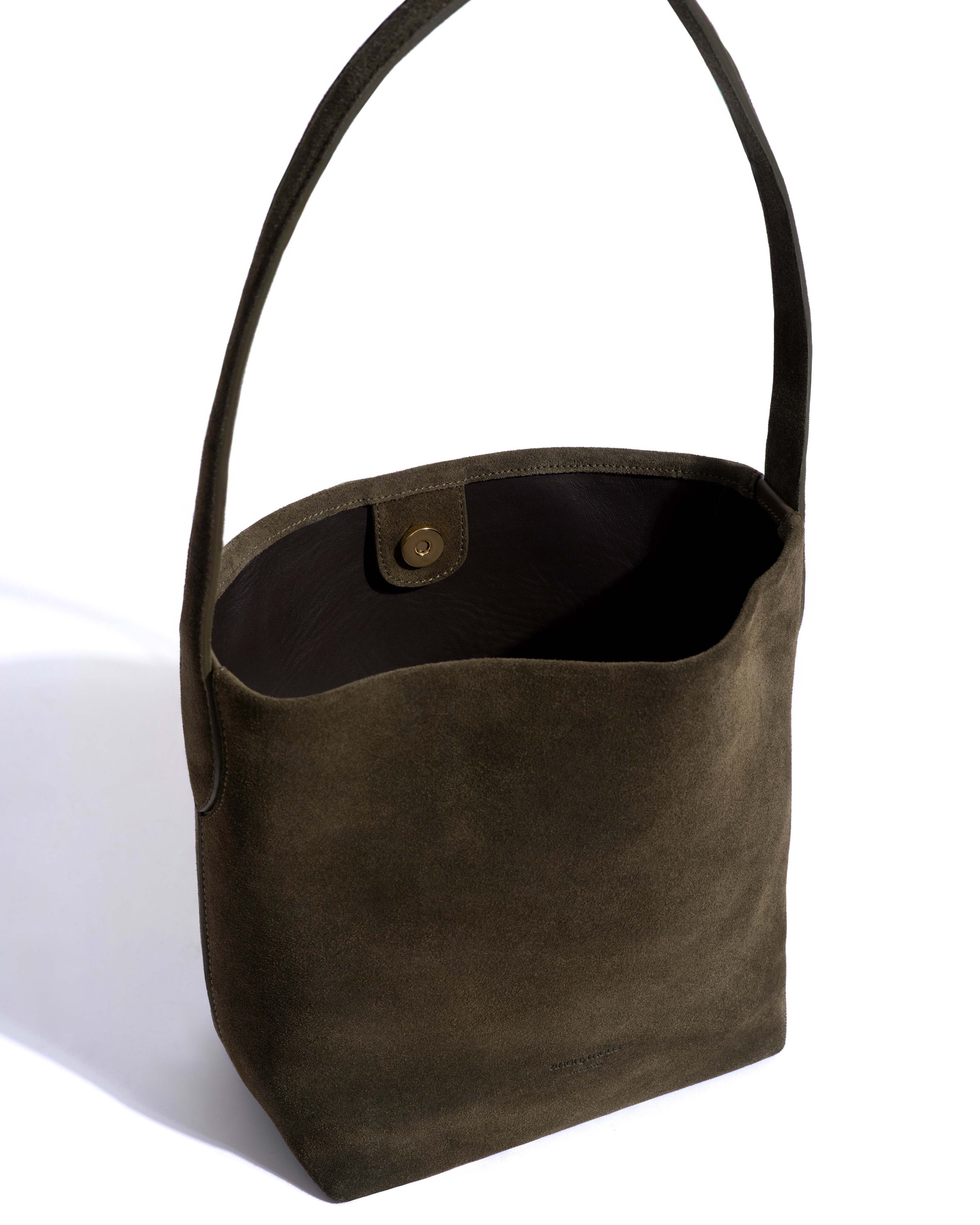 Versa petite bag Calf suede Moss green - Image 5