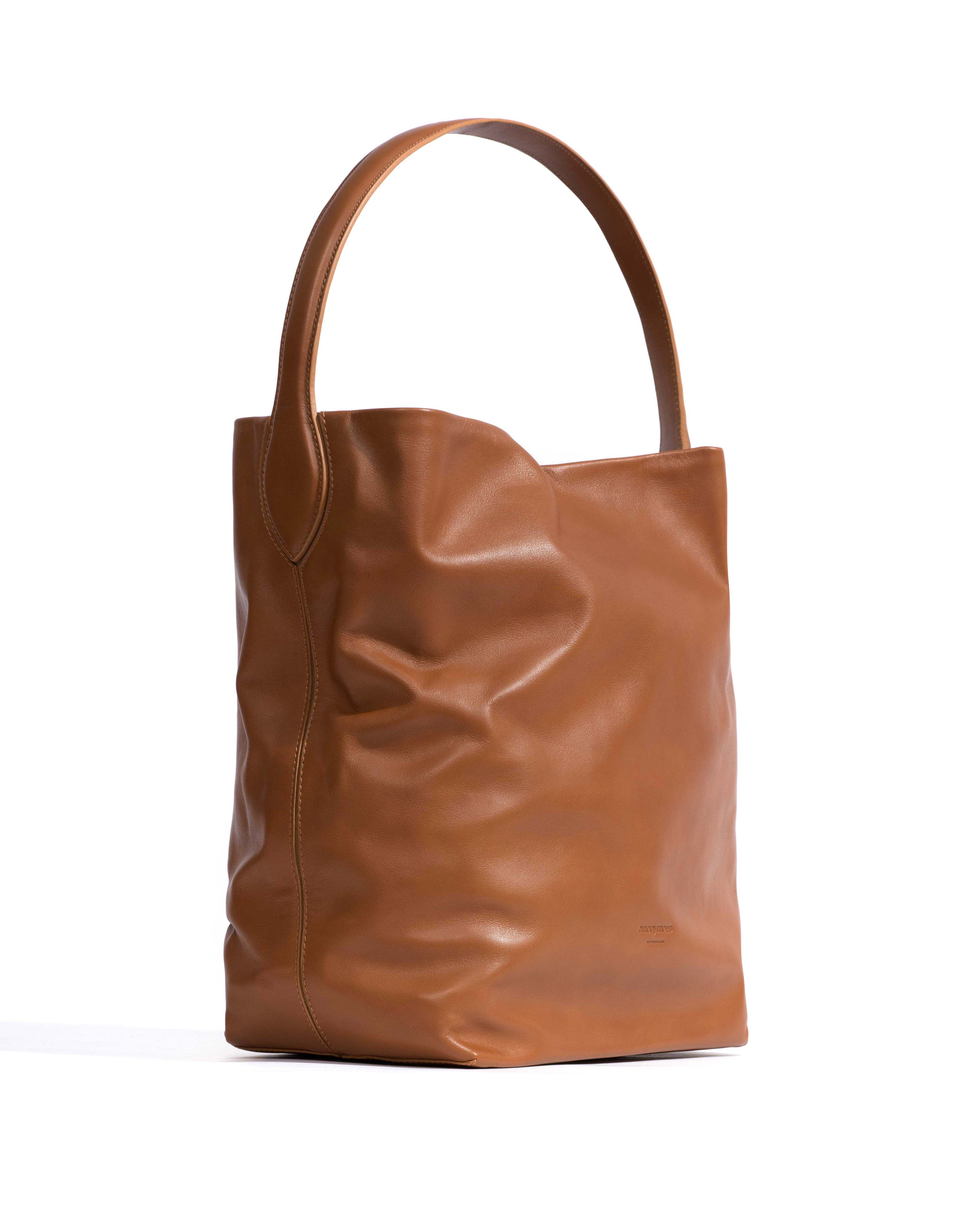 Versa slouchy everyday bag Soft calf Camel - Image 2