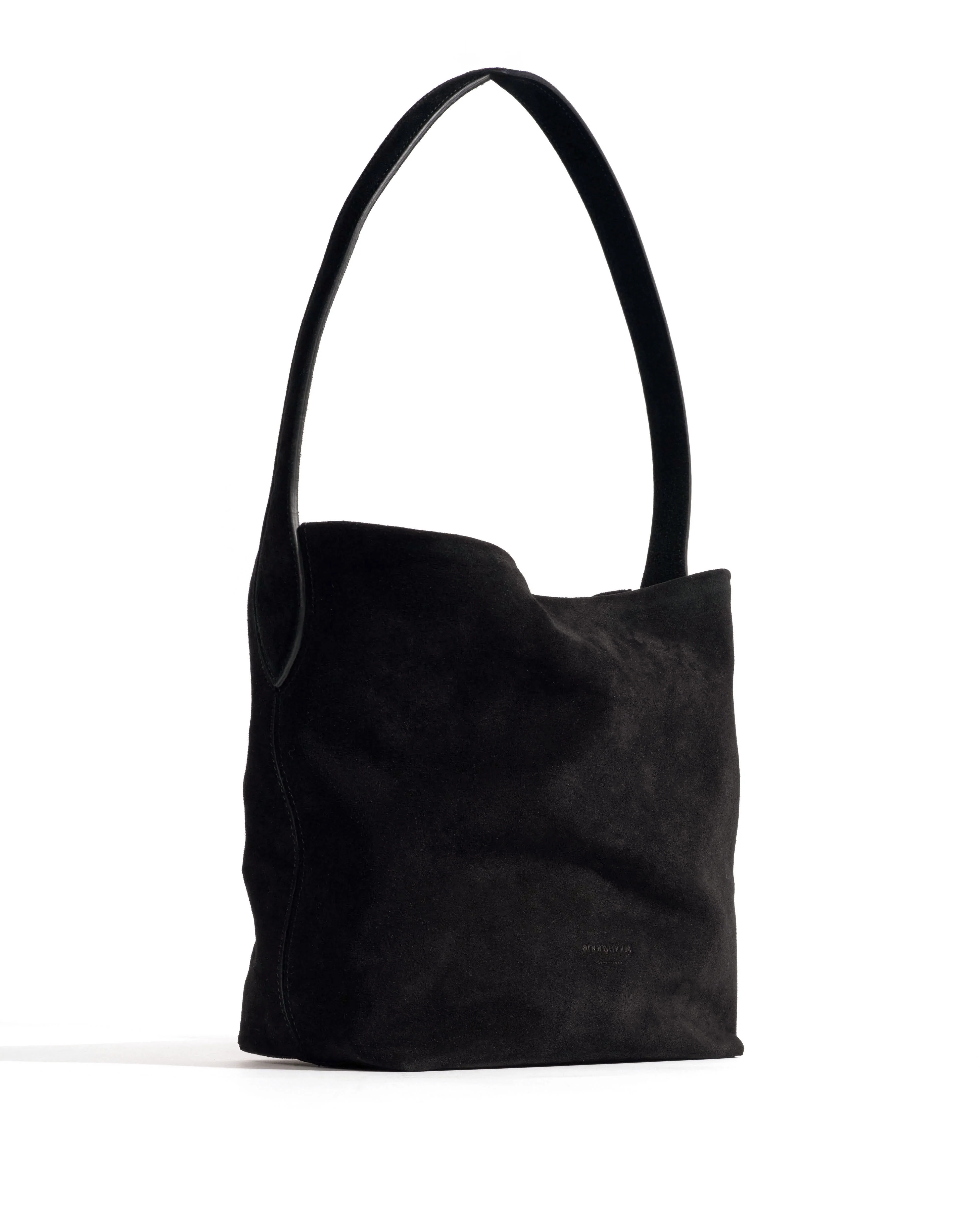Versa slouchy petite bag Calf suede Black - Image 2