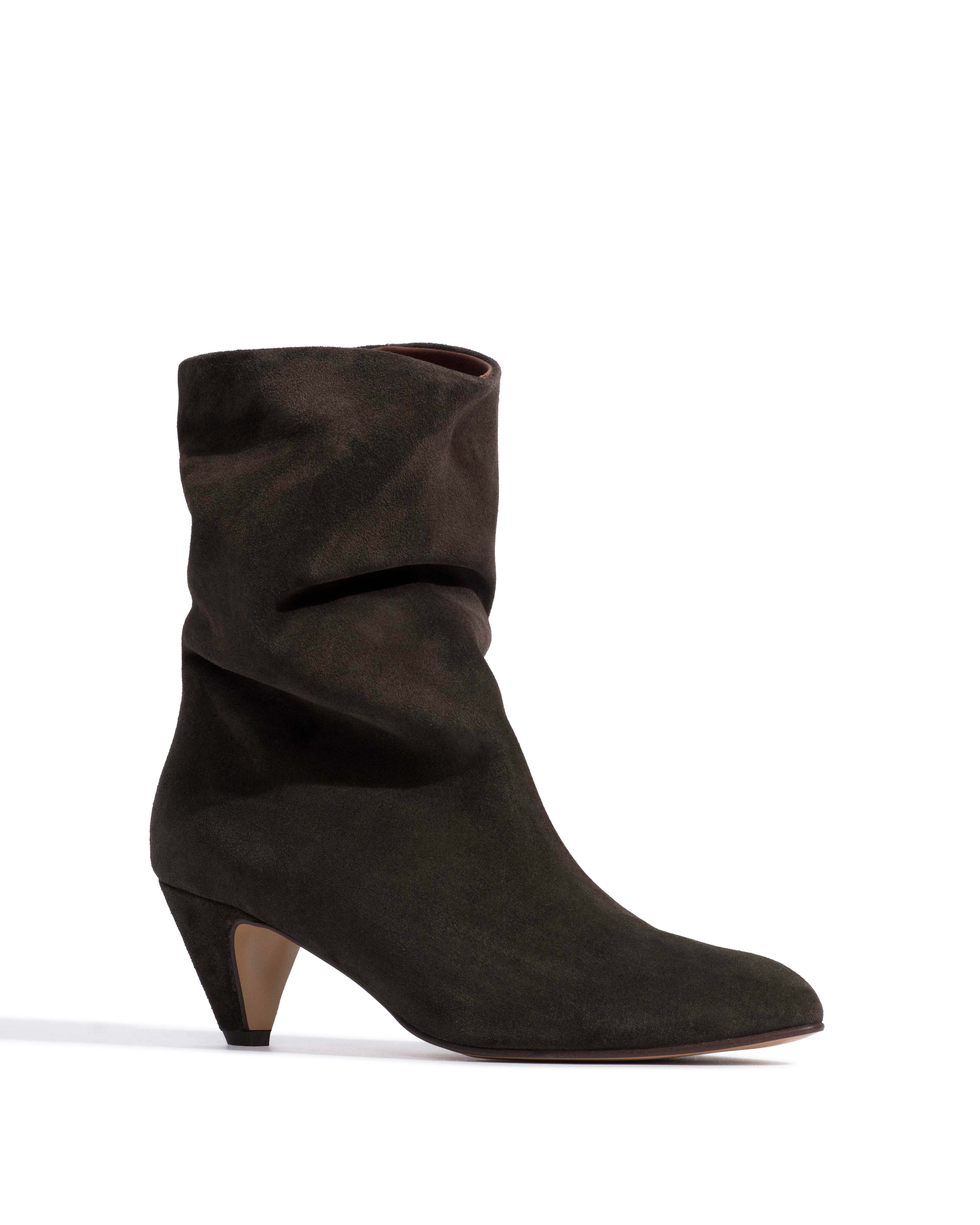 Vully 50 stiletto Calf suede Espresso brown - Image 2