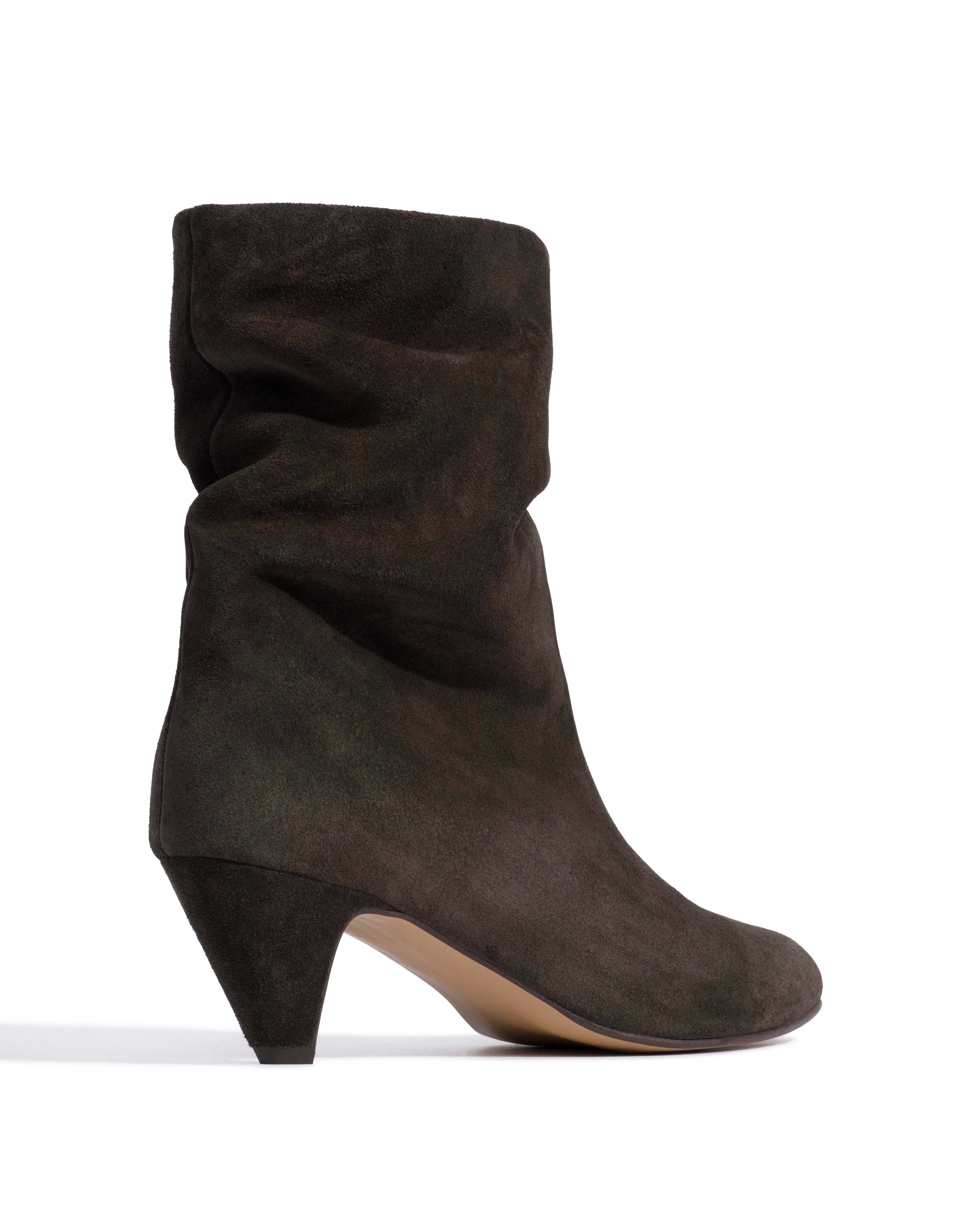 Vully 50 stiletto Calf suede Espresso brown - Image 3