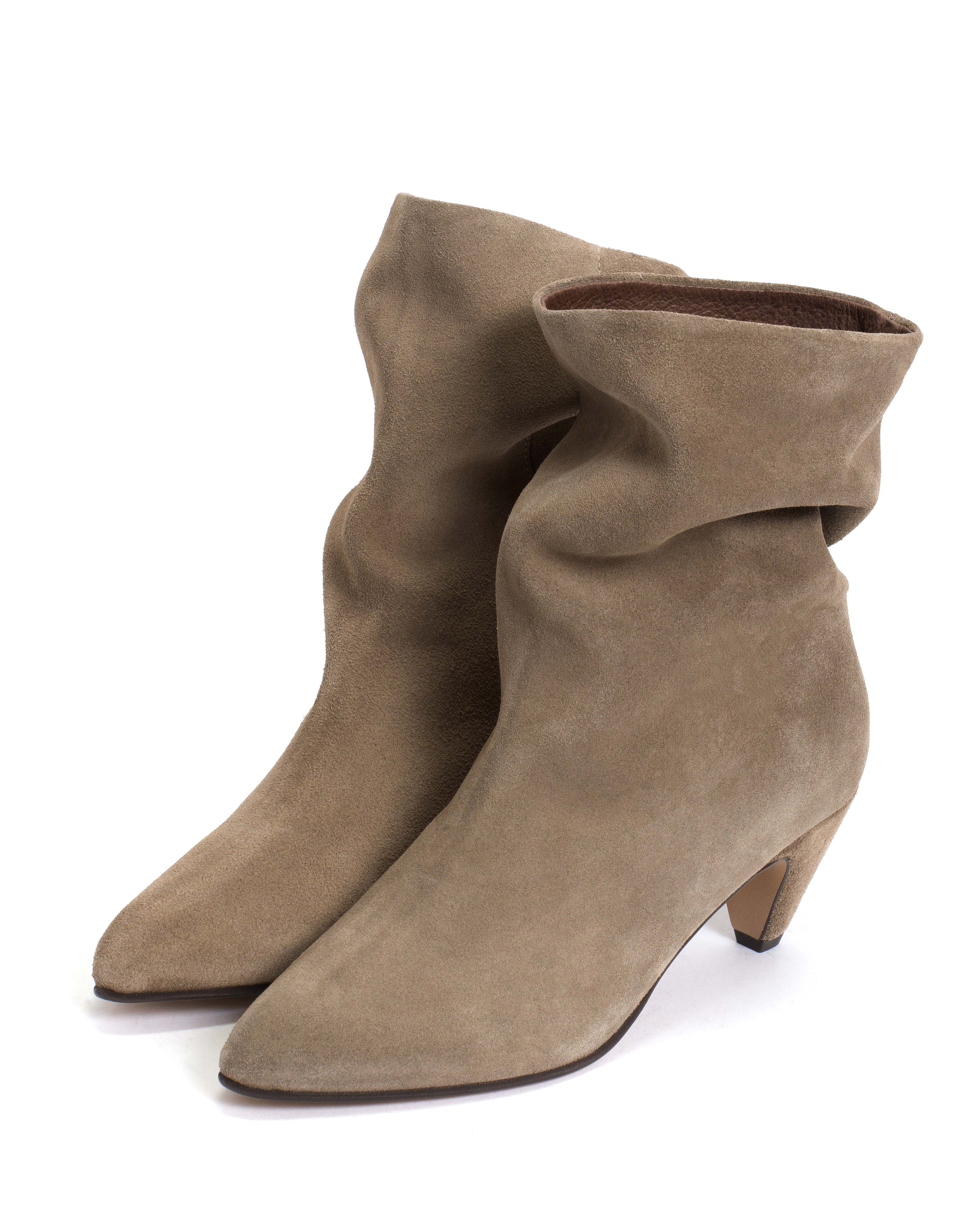 Vully 50 stiletto Calf suede Mushroom - Image 2