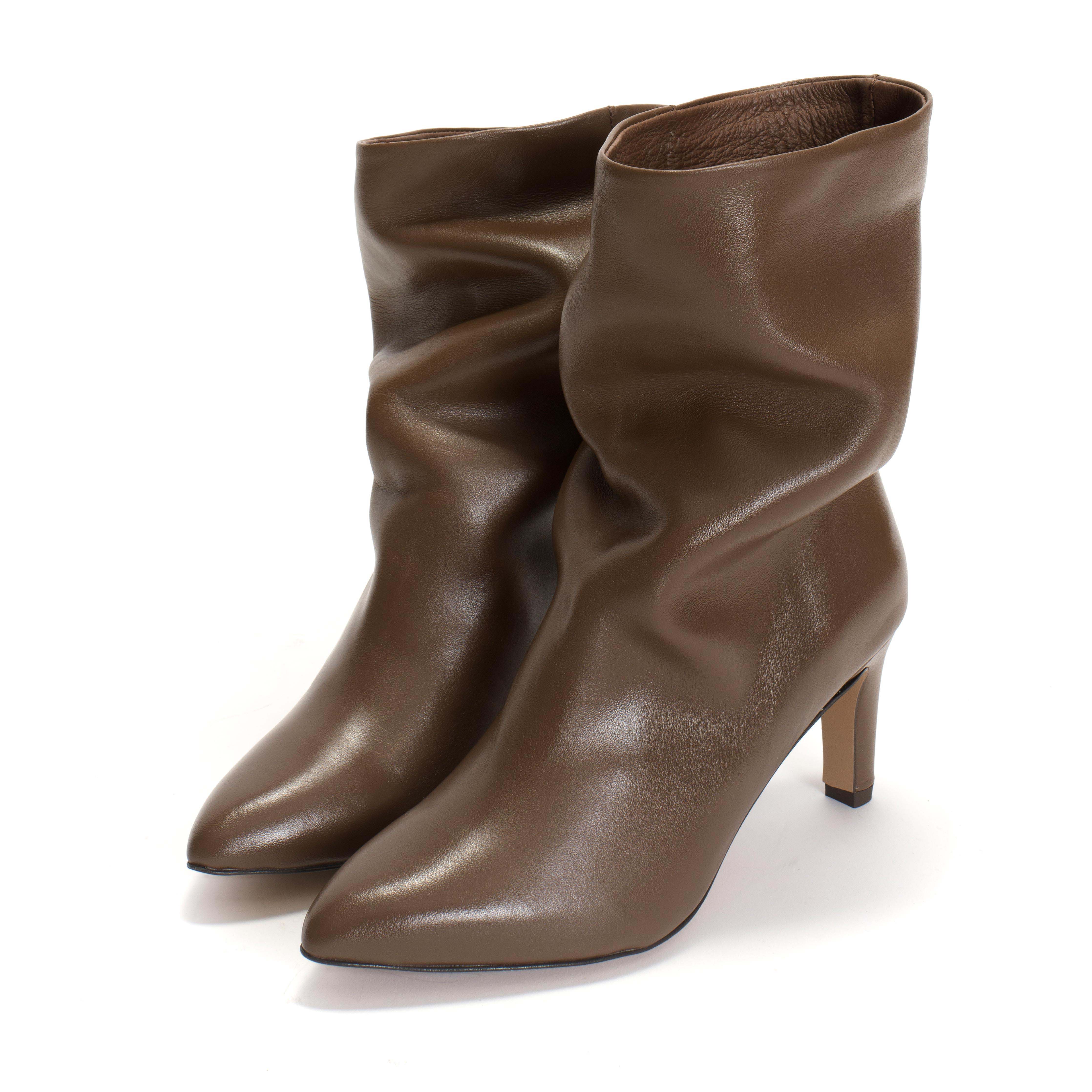Vully 75 stiletto Soft calf Dark taupe - Image 2